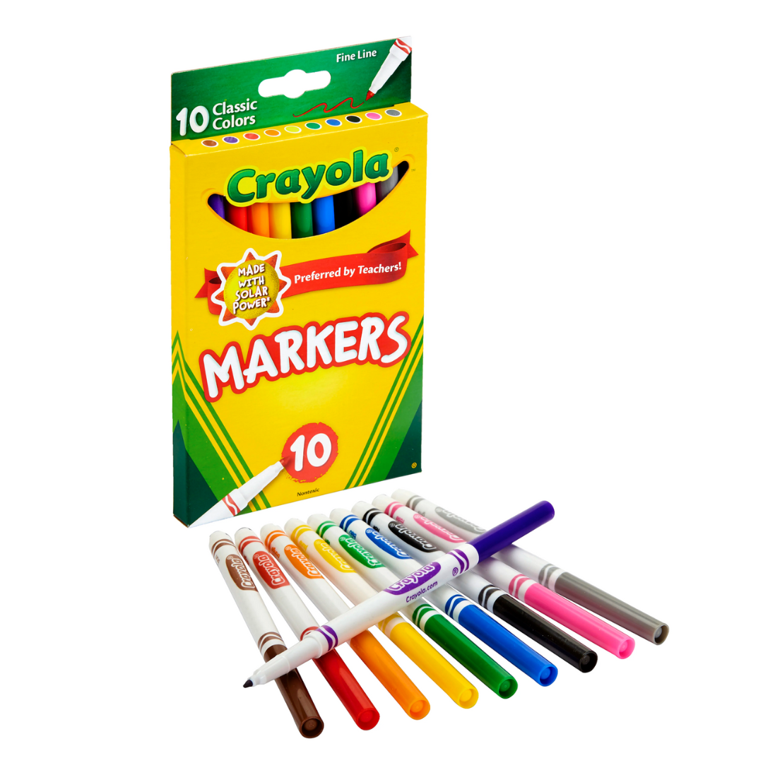 Crayola® 10ct. Fine-Tip Marker Set